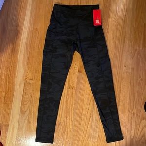 Black camo leggings- brand new